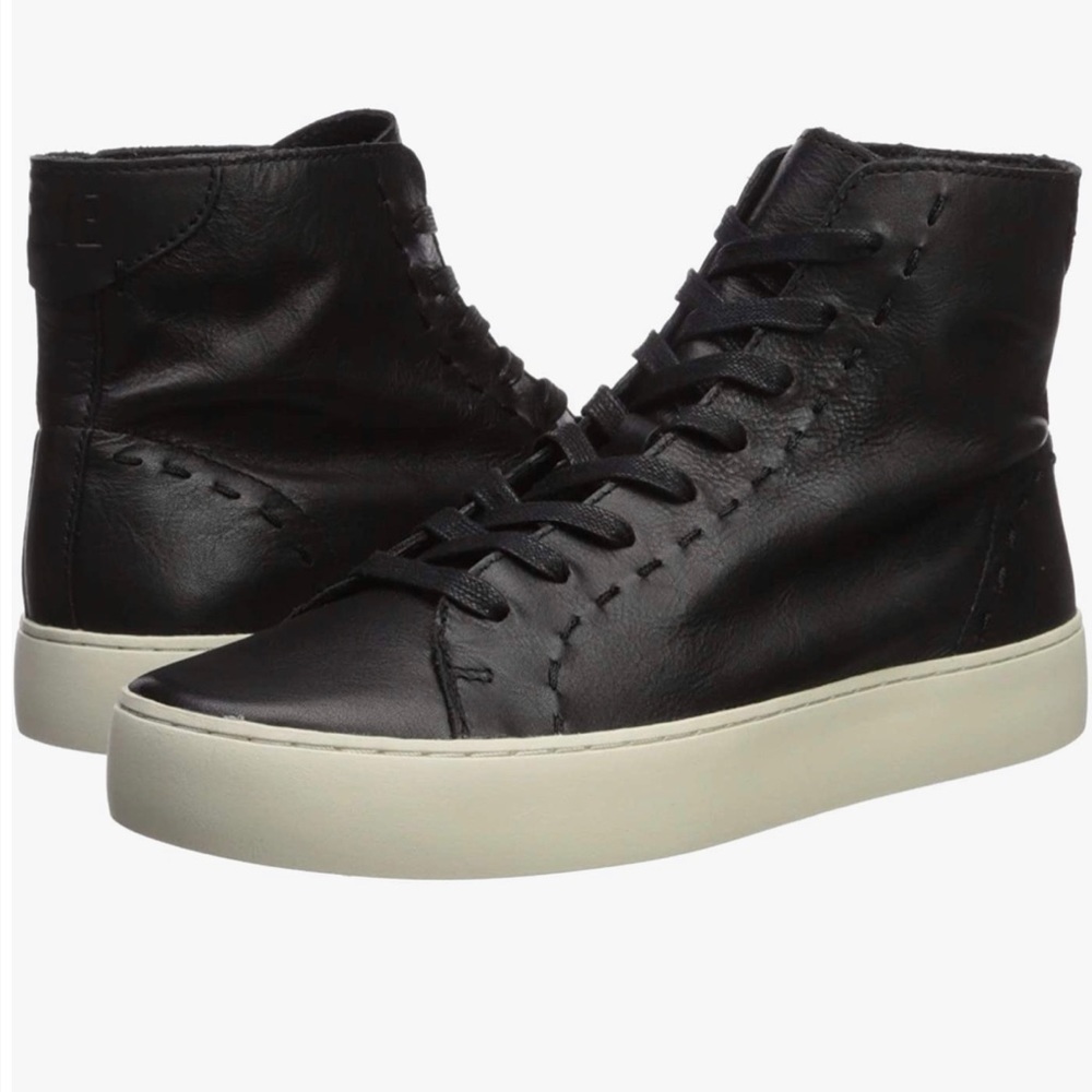 Frye Lena Lace High Top Sneaker Black 8